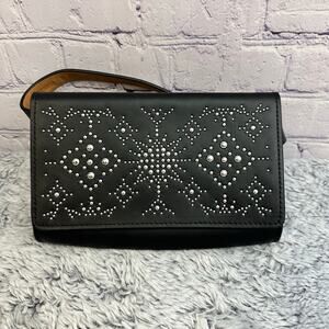 Rebecca Minkoff Genuine Leather Black Studded Belt Bag Adjustable Strap